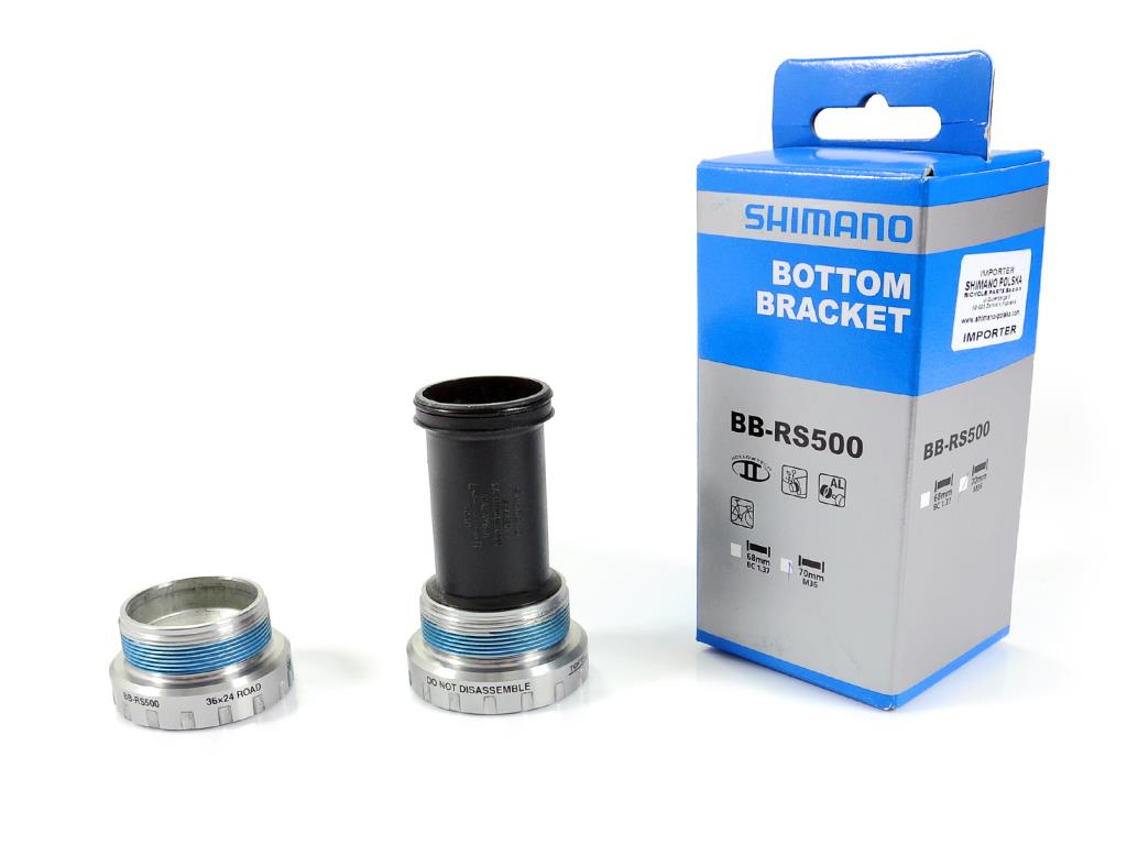 Велосипедная центральная втулка Shimano Hollowtech II BB-RS500 70 мм 36x24