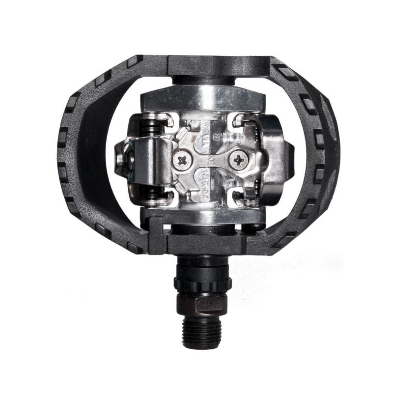 Shimano Bisiklet Spd Pedal  PD-M424 Gümüş/Siyah SM-SH51 Kilit İle Birlikte