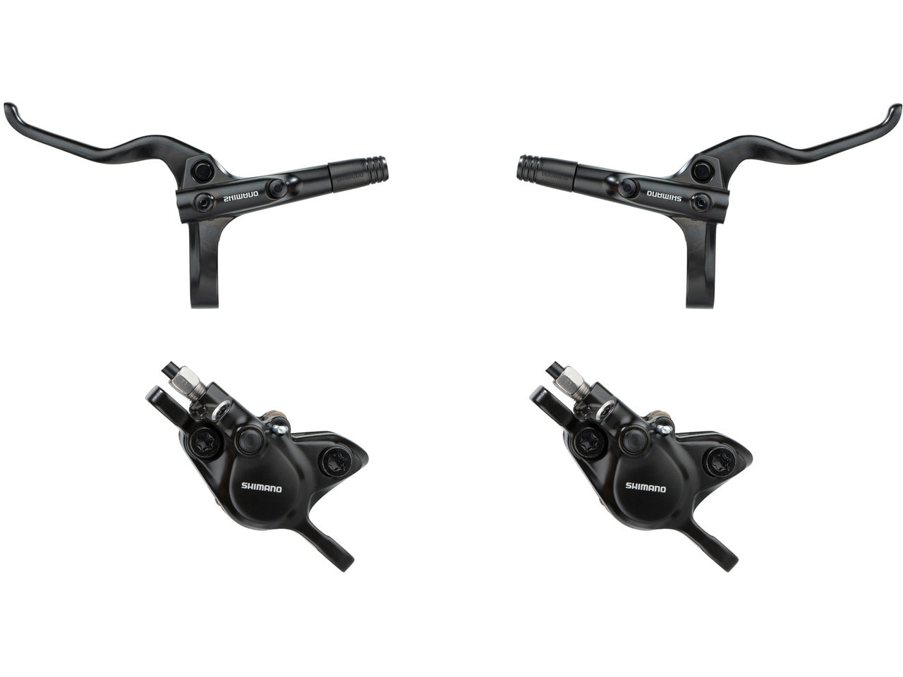 Shimano BL-MT200 Комплект гидравлических дисковых тормозов передний и задний без коробки 85-150 см