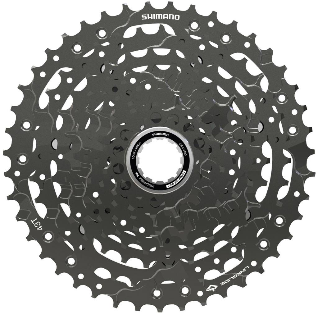 Shimano CS-LG400-10 Совместимый велосипед с шестернями, рубли 11-48т