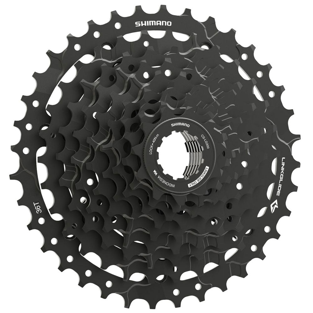 Shimano Cues CS-LG300-9 Gear Compatible Bicycle Rubber 11-36T ECSLG3009136