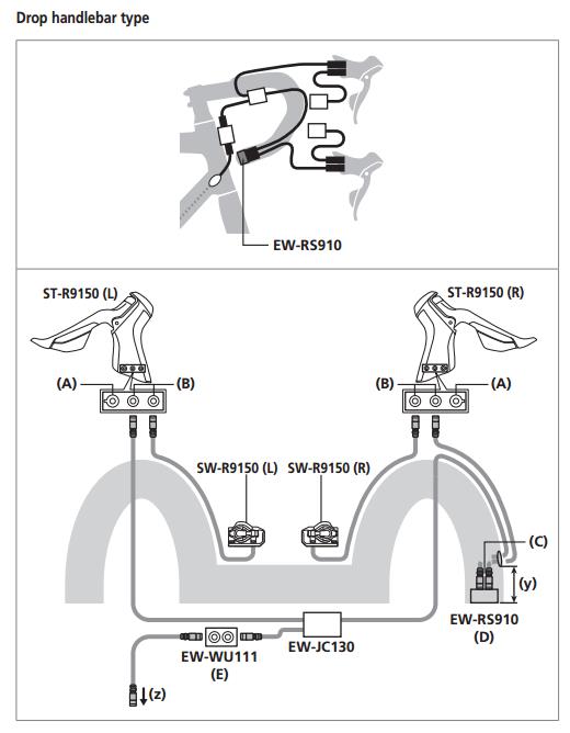 Shimano Di2 EW-RS910 E-Tube Port X2 Junction