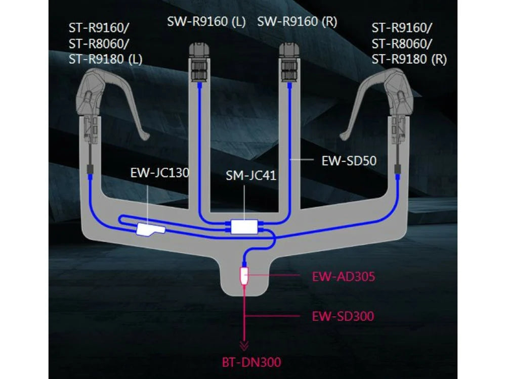 Shimano Dura-Ace Di2 TT Ön Sol Vites Fren Kolu ST-R9180 ISTR9180L