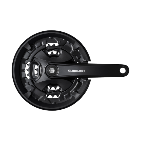 Комплект шатунов Shimano FC-MT101, 9 скоростей, 44/32/22T, 175 мм, EFCMT101E422CLB