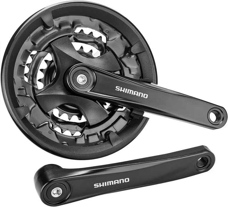 Комплект шатунов Shimano FC-MT101, 9 скоростей, 44/32/22T, 175 мм, EFCMT101E422CLB