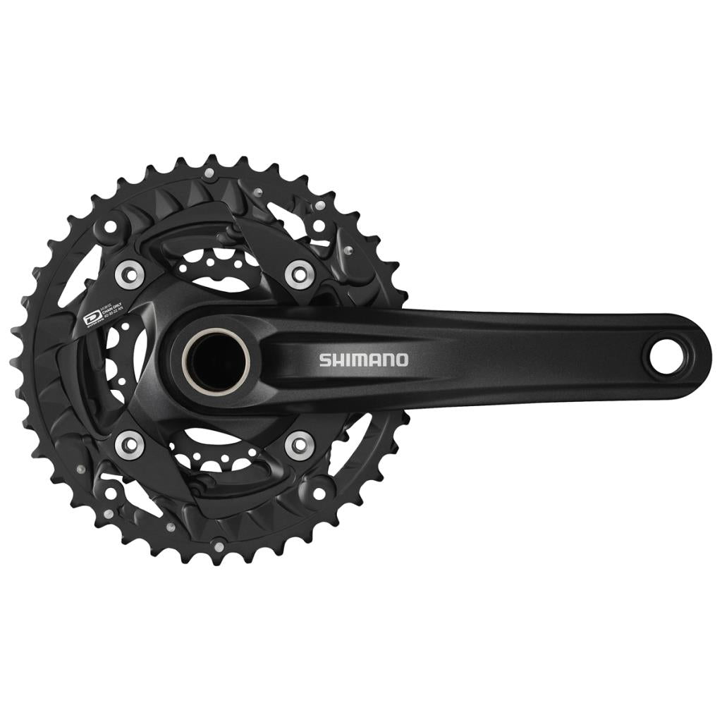 Шатун Shimano FC-MT500-3, 10 передач, 40/30/22 зубца, 175 мм