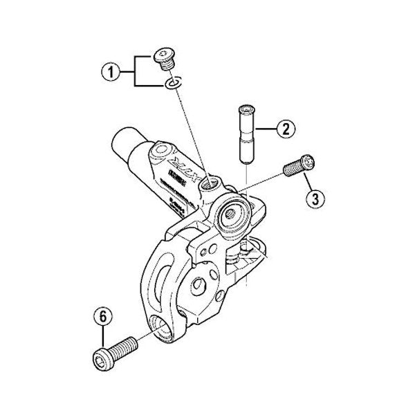 Винт крышки рычага гидравлического тормоза Shimano BL-M988 Y8V398010