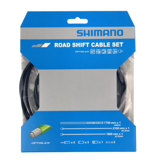 Комплект тросов переключения скоростей Shimano OT-SP41 Optislick Black Road Y60198010