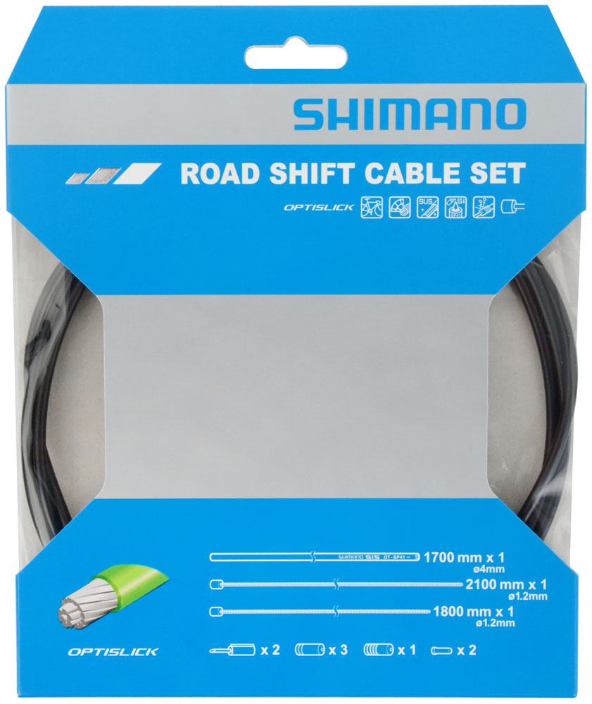 Комплект тросов переключения скоростей Shimano OT-SP41 Optislick Black Road Y60198010