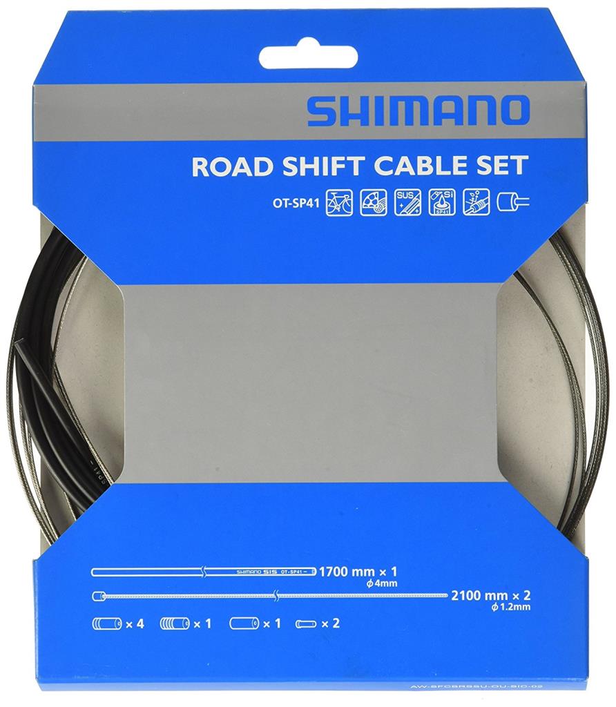 Комплект тросов переключения передач Shimano OT-SP41 RVS черный SIS-SP40 Y60098022