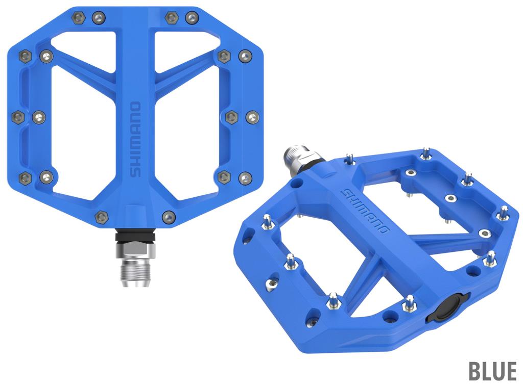 Платформенная педаль Shimano PD-GR400 синяя BMX/DH EPDGR400B