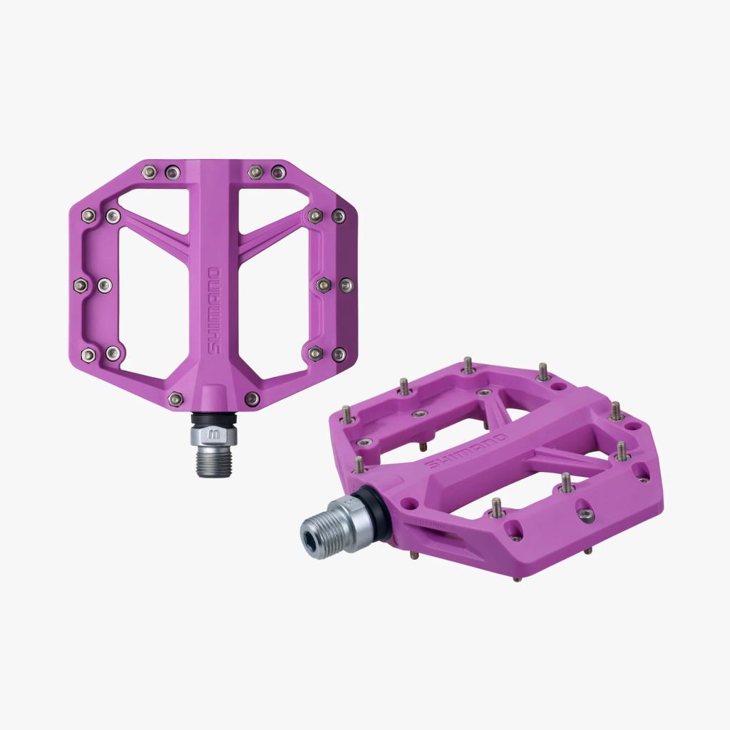 purple bicycle pedals Shimano PD-GR400 Pedals Purple