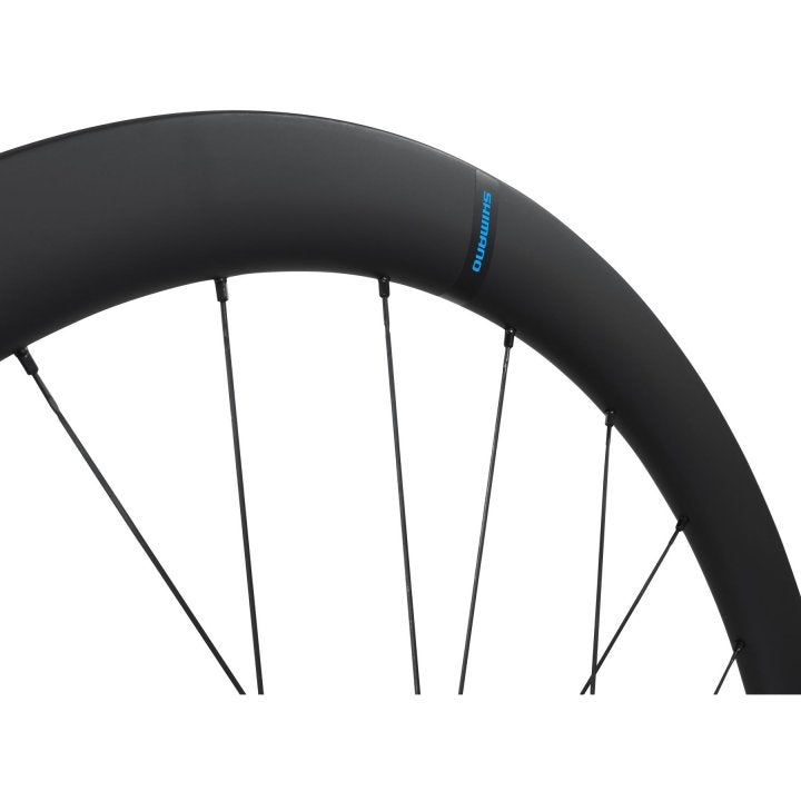 Shimano WH-RS710-C46 Комплект карбоновых передних и задних колес для шоссейного велосипеда, дисковый тормоз с центральным замком, совместимый с шестерней 11/12