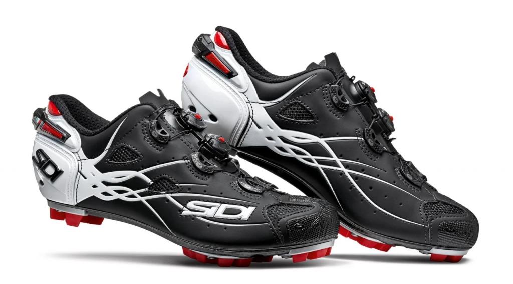 Туфли для горного велосипеда Sidi Tiger Carbon, размер 46, матовые, черные, белые