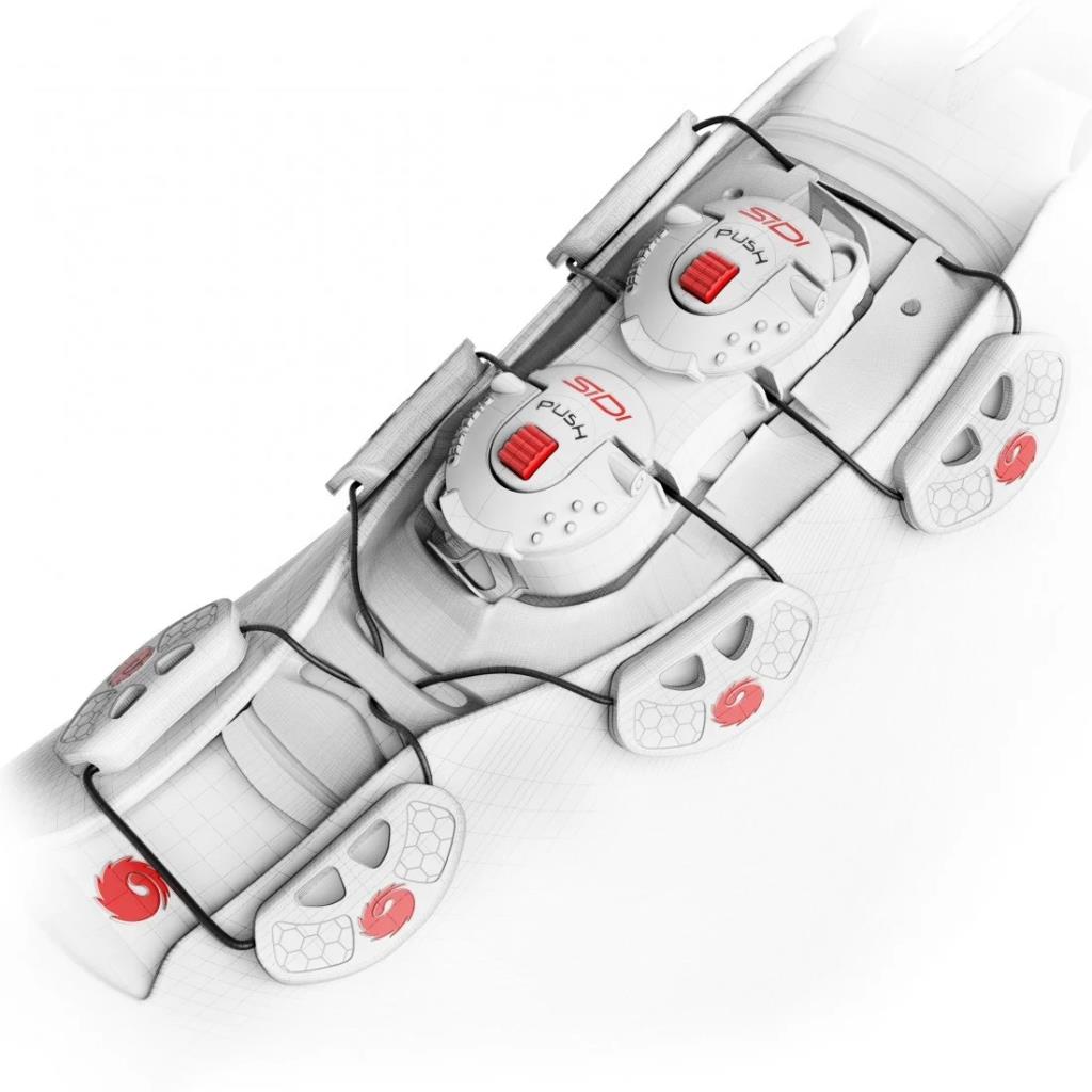 Туфли для горного велосипеда Sidi Tiger Carbon, размер 46, матовые, черные, белые