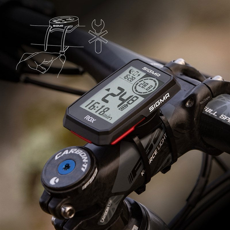 Sigma Rox 2.0 GPS-спидометр с верхним креплением, беспроводной комплект