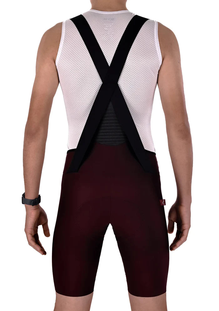 Sora Claret Red Road Racer Strappy Cycling Tights