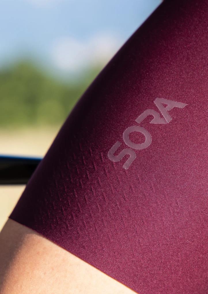 Sora Claret Red Road Racer Strappy Cycling Tights