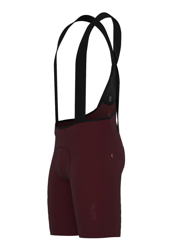 Sora Claret Red Road Racer Strappy Cycling Tights