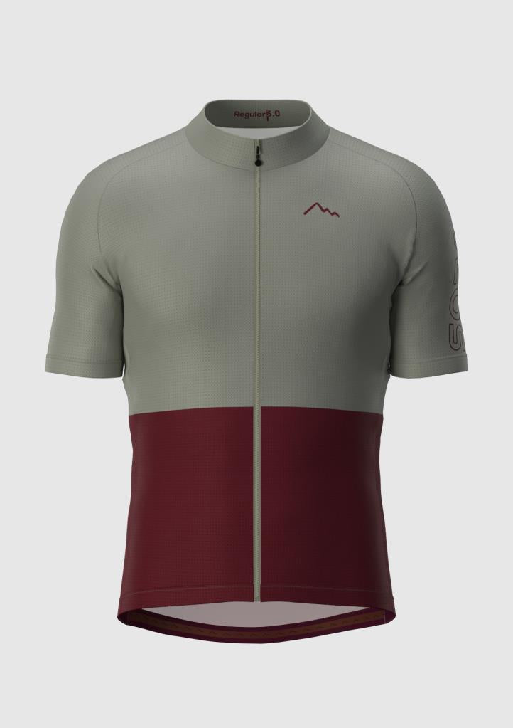 Sora Gray-Burgundy Regular 3.0 Cycling Jersey