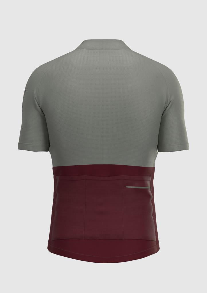 Sora Gray-Burgundy Regular 3.0 Cycling Jersey
