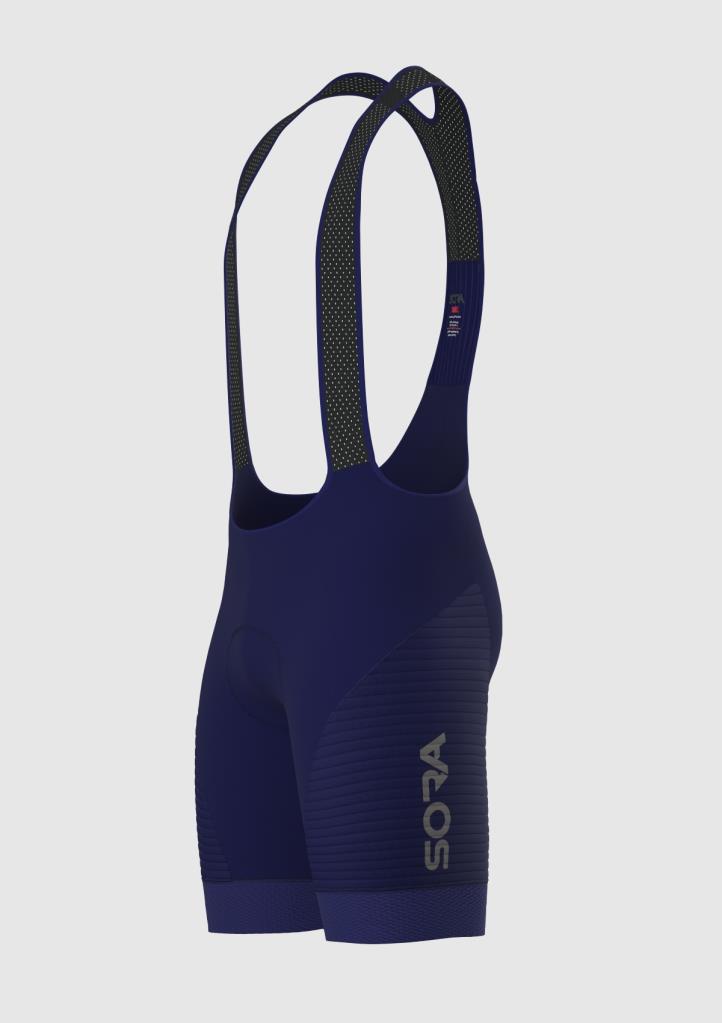 Велосипедные тайтсы Sora Navy Blue Pro 2.0 с бретелями