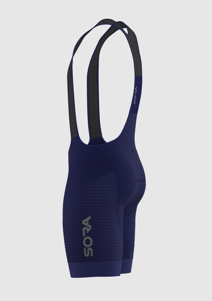 Велосипедные тайтсы Sora Navy Blue Pro 2.0 с бретелями
