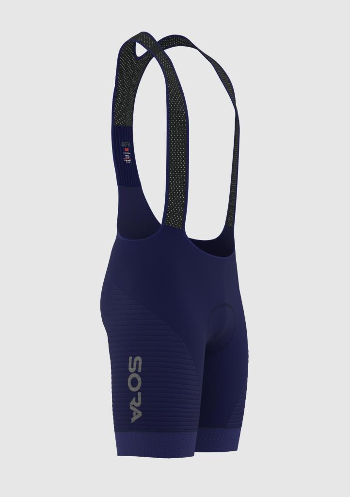 Велосипедные тайтсы Sora Navy Blue Pro 2.0 с бретелями