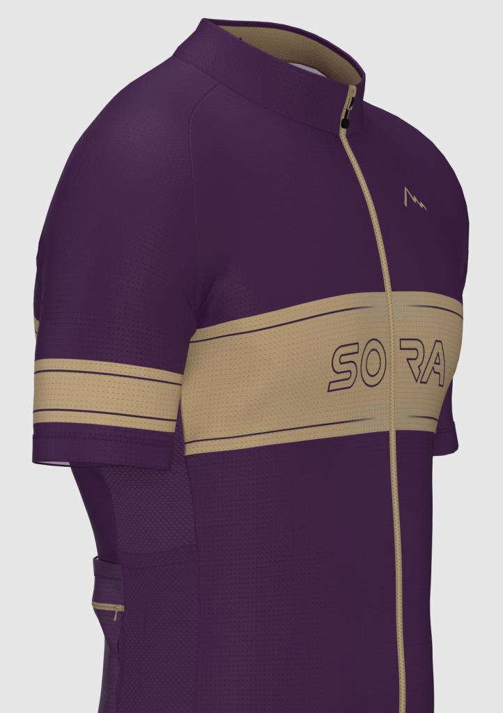 Велосипедная майка Sora Purple-Cream Regular 3.0