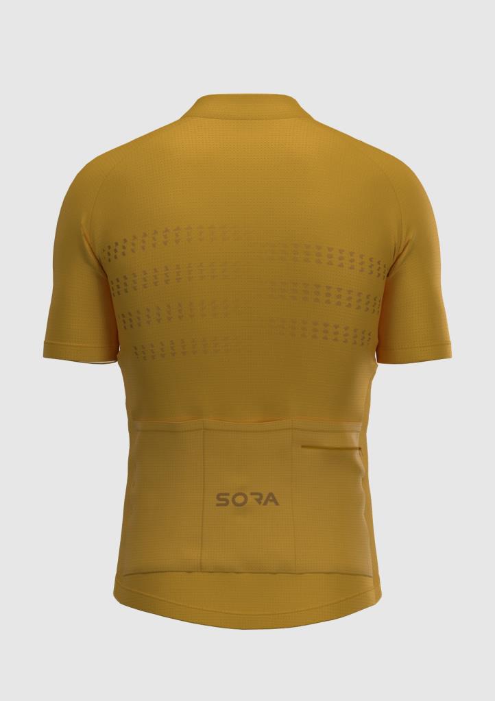 Желтое велосипедное джерси Sora Regular 3.0