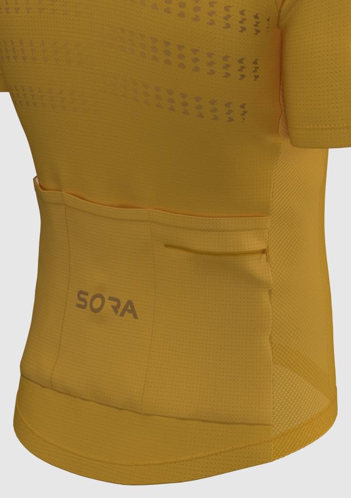 Желтое велосипедное джерси Sora Regular 3.0