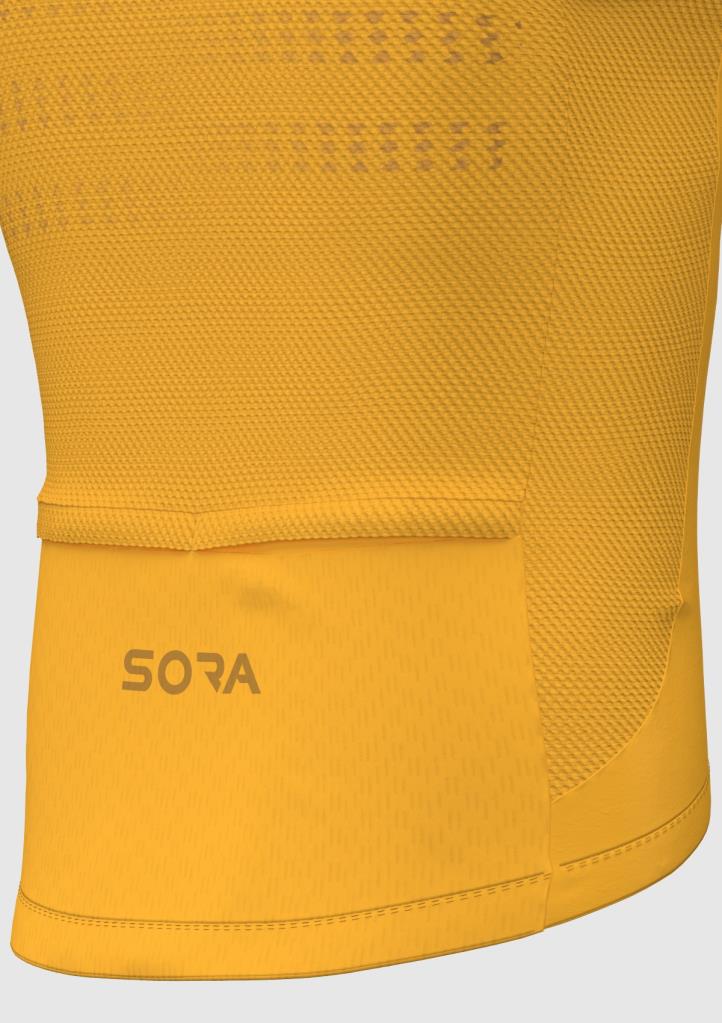 Желтый ультралегкий велосипедный жилет Sora