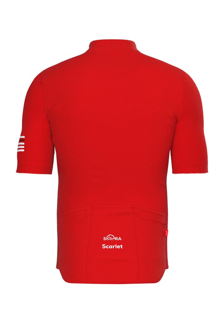 Летняя велосипедная майка с короткими рукавами Sora Scarlet Boost+ 2.0