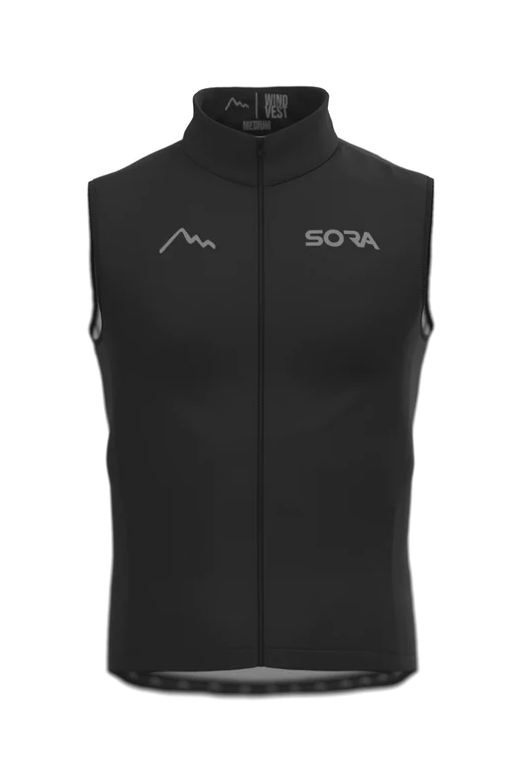 Черная зимняя ветровка Sora