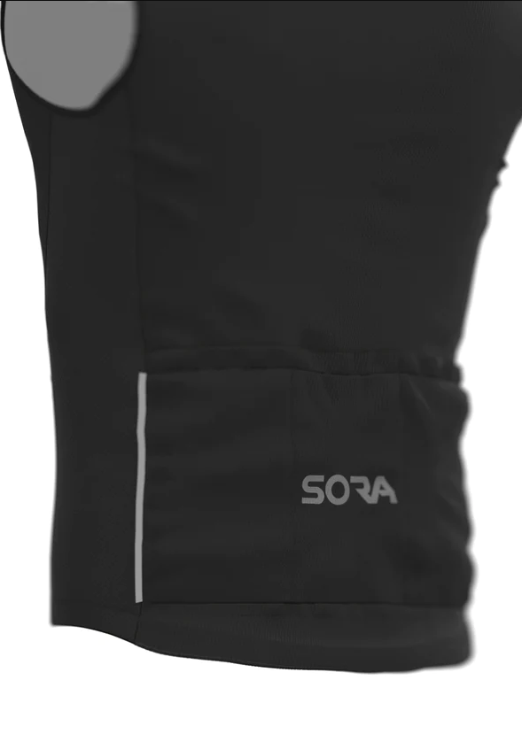 Черная зимняя ветровка Sora