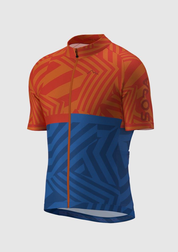 Велосипедная майка Sora Orange-Blue Regular 3.0
