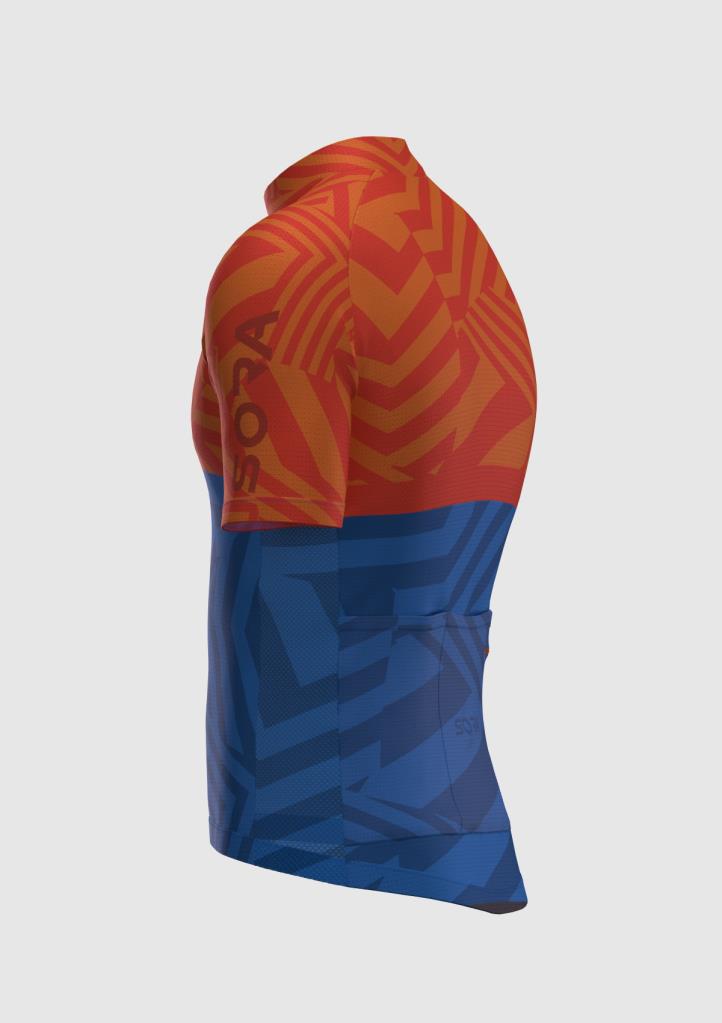 Велосипедная майка Sora Orange-Blue Regular 3.0