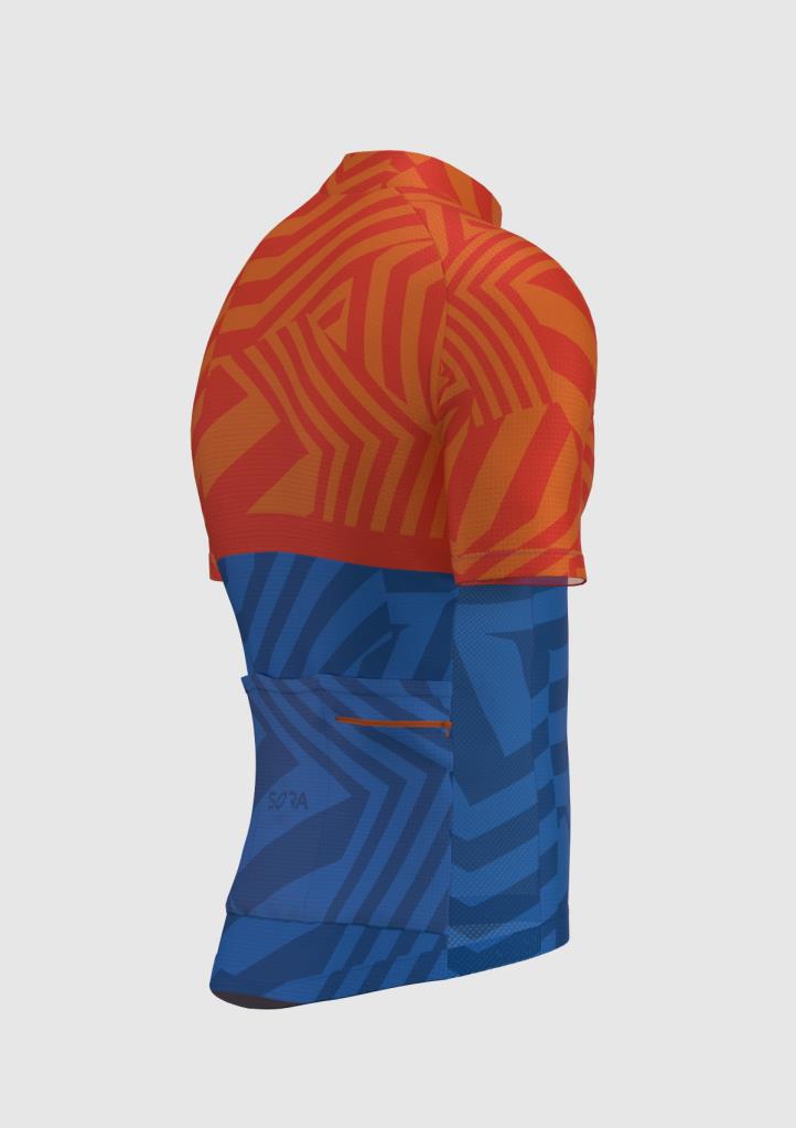 Велосипедная майка Sora Orange-Blue Regular 3.0