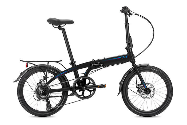 Tern Link B8 Складной велосипед Механический дисковый тормоз Черный Синий