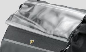 Сумка на руль велосипеда Topeak Drybag, черная с чехлом для карт