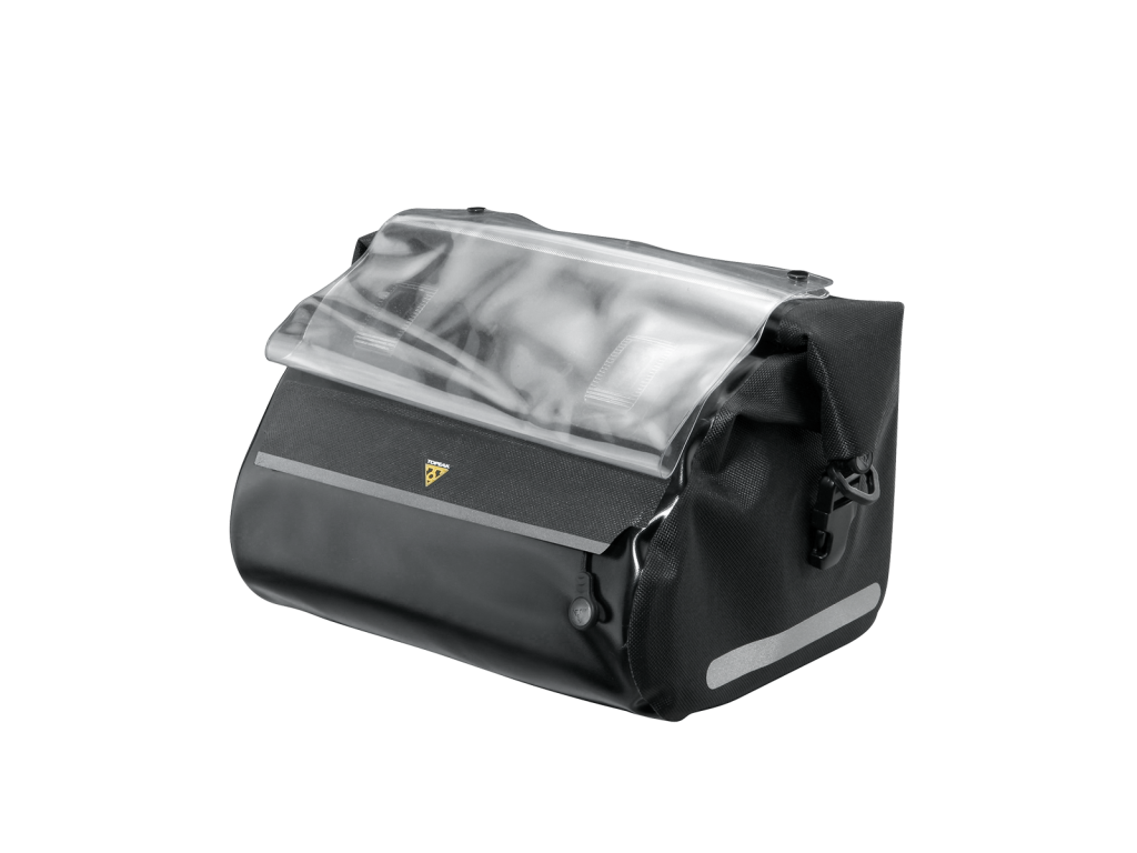 Сумка на руль велосипеда Topeak Drybag, черная с чехлом для карт