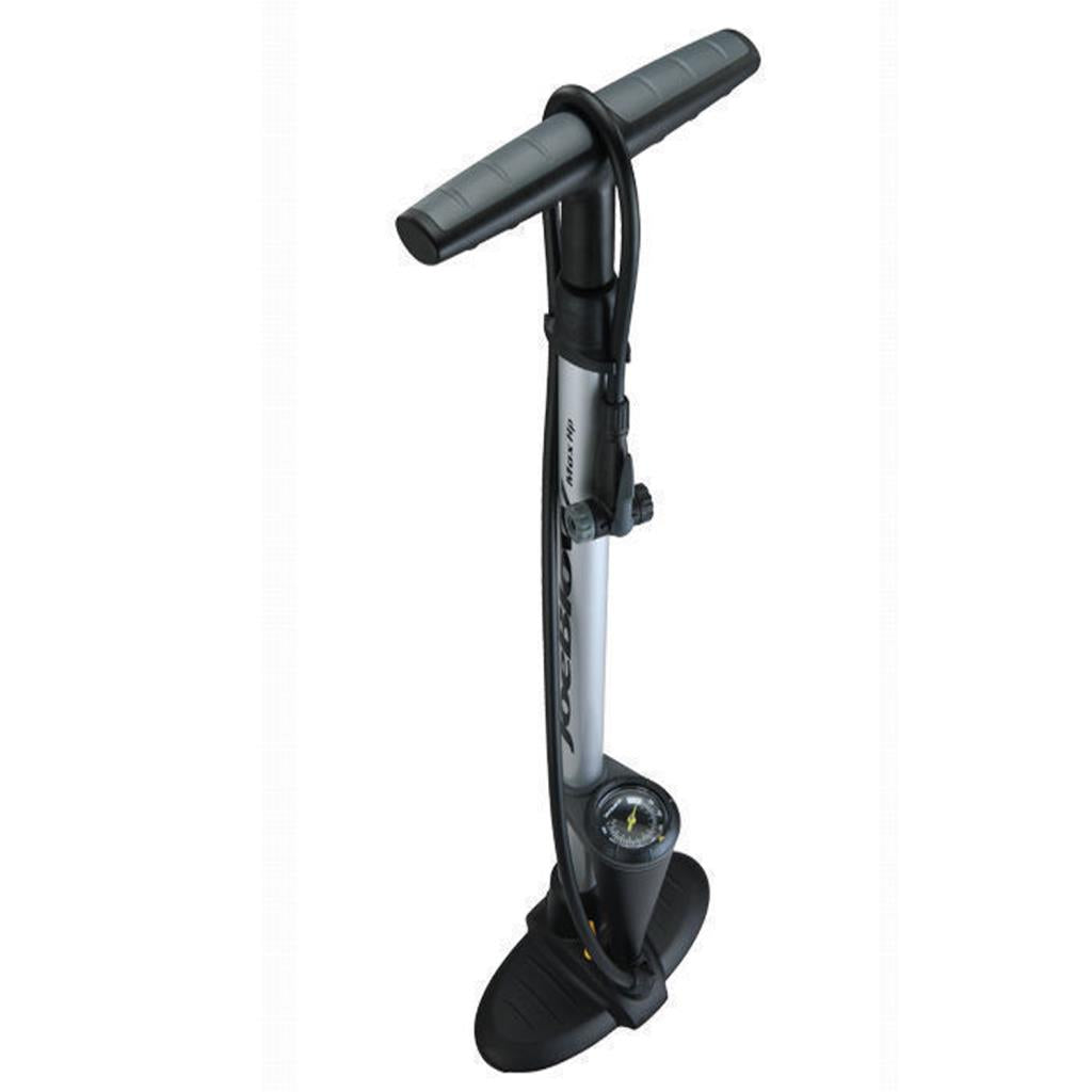 Велосипедный насос Topeak Joeblow Max HP на пьедестале, серый с индикатором