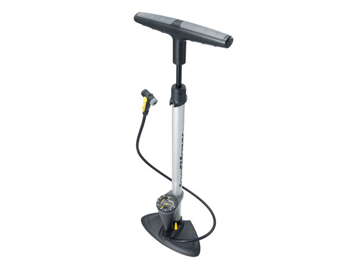 Велосипедный насос Topeak Joeblow Max HP на пьедестале, серый с индикатором