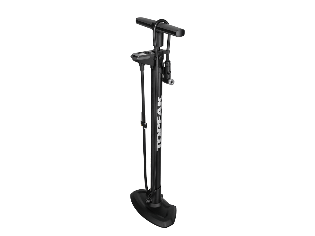 Цифровой велосипедный насос Topeak JoeBlow Pro на пьедестале Smarthead Dx3 TJB-PRO-DG Черный Желтый