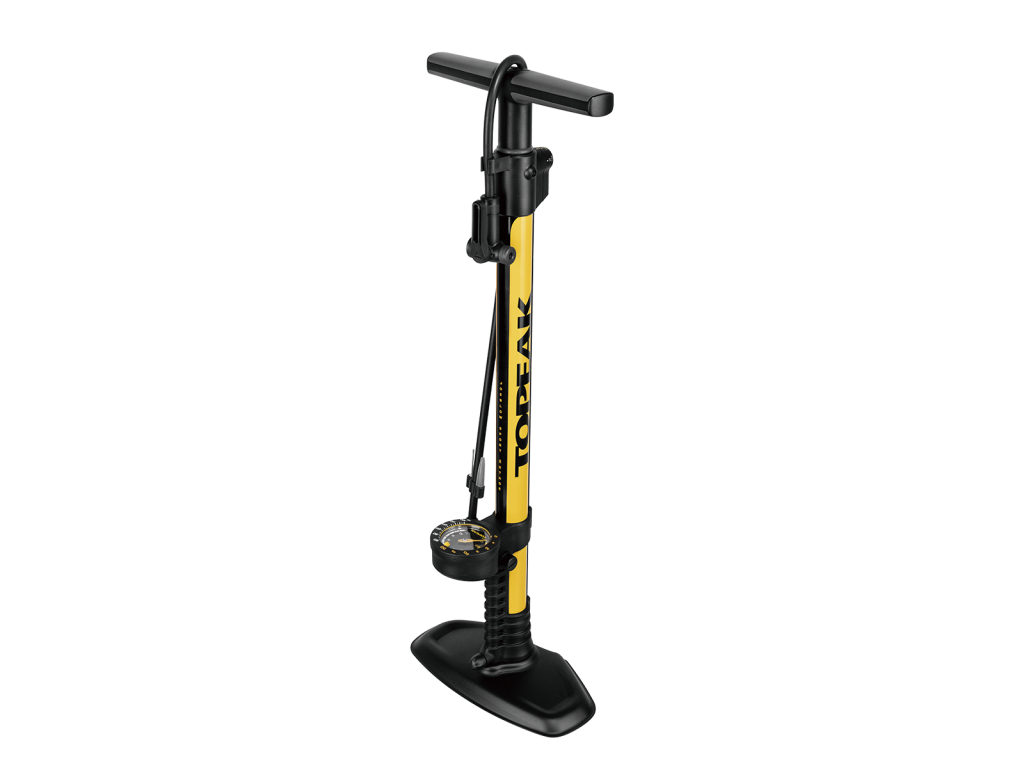 Topeak JoeBlow Sport 2 Stage Pedestal Bicycle Pump TJB-S2STG Black Yellow