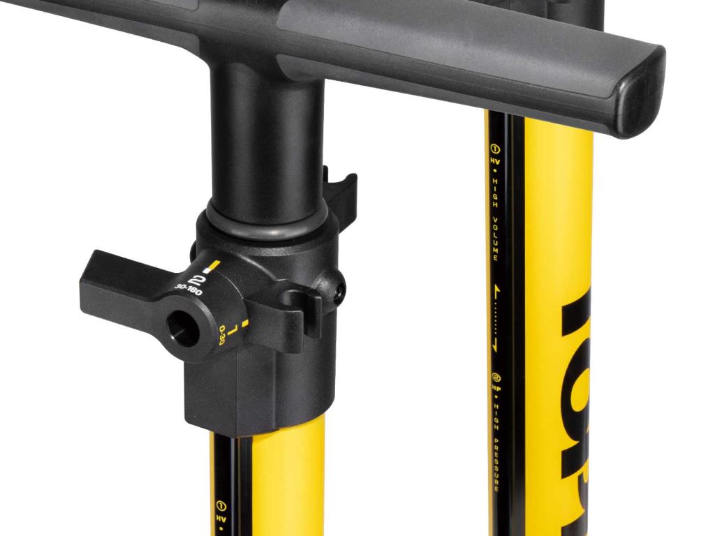 Topeak JoeBlow Sport 2 Stage Pedestal Bicycle Pump TJB-S2STG Black Yellow
