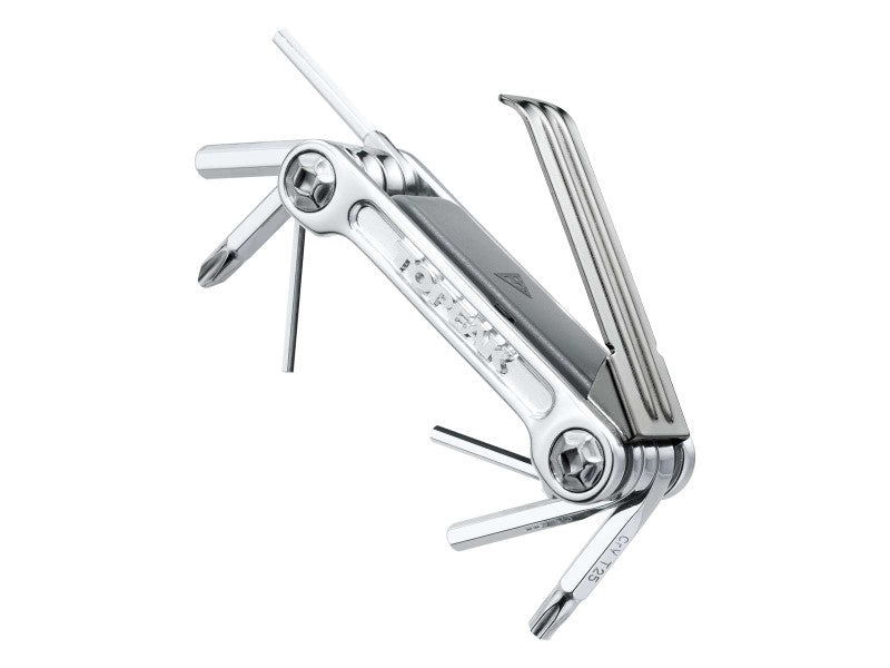 Набор шестигранных ключей Topeak Mini 9 Pro для велосипеда, 9 функций, серебристый TT2551S