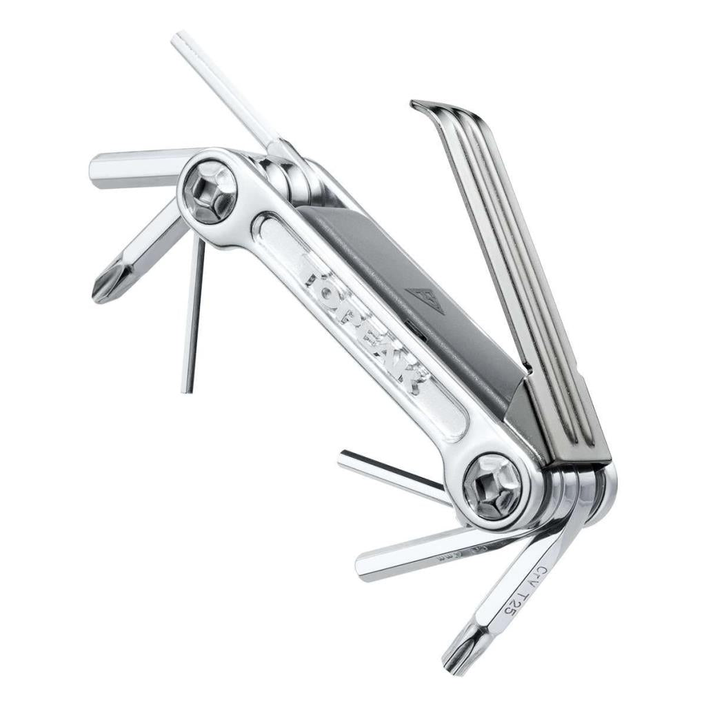 Набор шестигранных ключей Topeak Mini 9 Pro для велосипеда, 9 функций, серебристый TT2551S