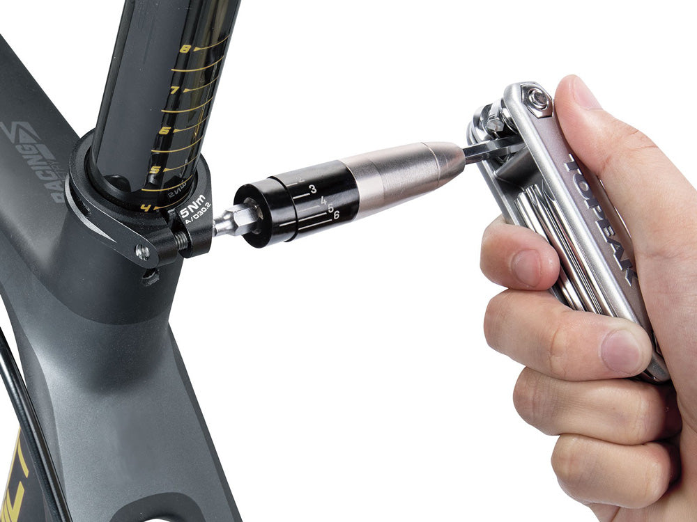 Головка динамометрического ключа Topeak Nano TorqBox X TT2575 2-6 Нм 5 разных насадок 250496