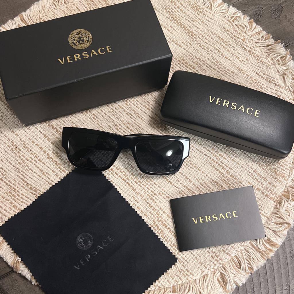 Versace 0VE4406 Солнцезащитные очки GB1/87 Черные Темно-Серые 56 Ekartman